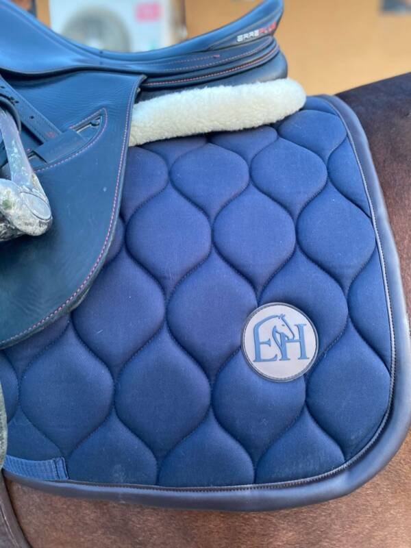 Blue & Brown Saddle Pad