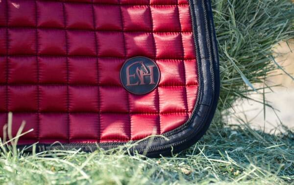 Burgundy & Black Saddle Pad