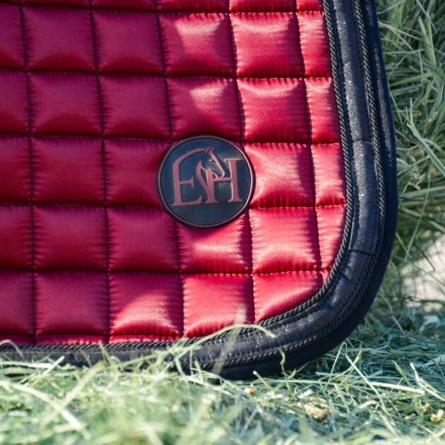 Burgundy & Black Saddle Pad